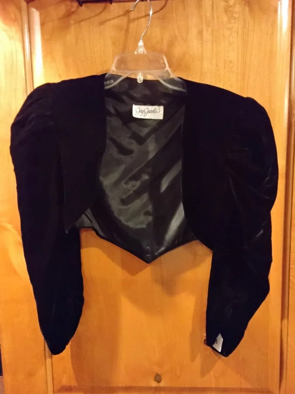 Jay Jacob's Vintage Women's Velvet Crop Jacket Size M #534